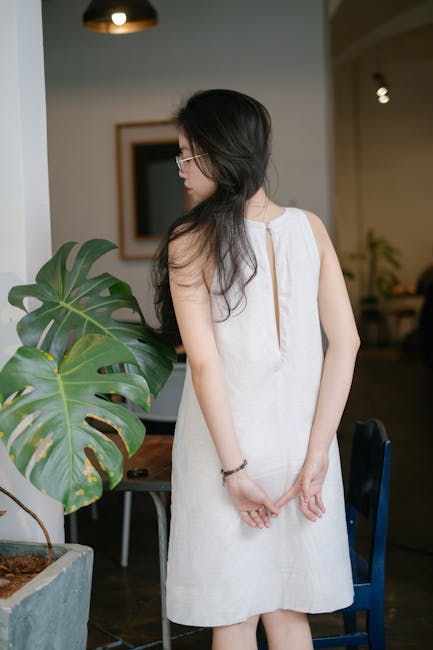 Cotton Veil Slip Dress