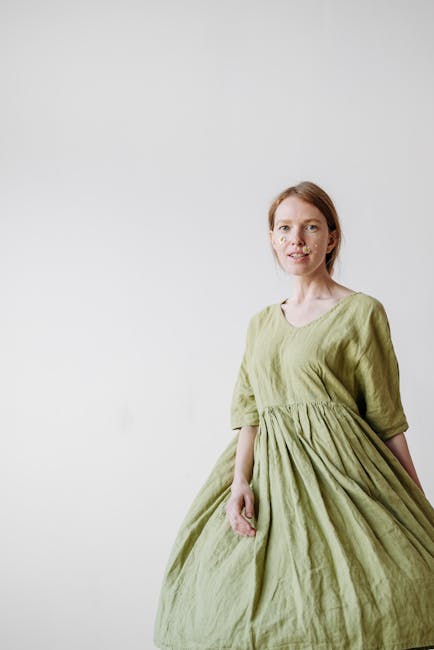 Cotton Drawstring Dress