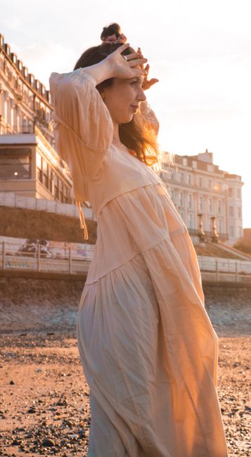 Layered Silk-Cotton Maxi